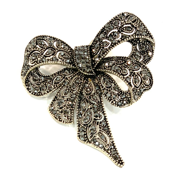 BROCHE LAZO PLATA