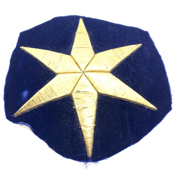 Estrella 18 cm Hojilla de oro