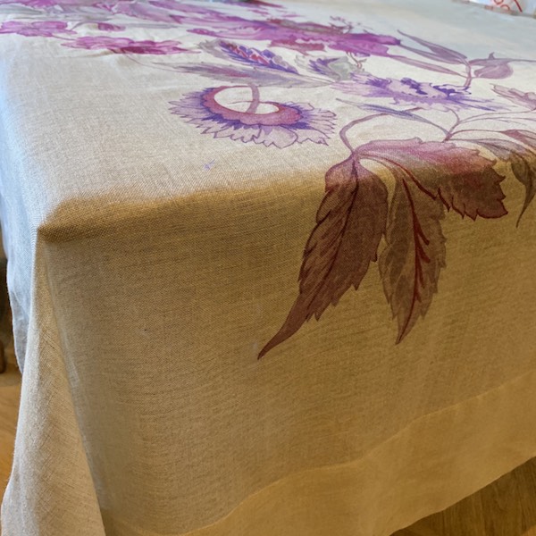 mantel lino pintado