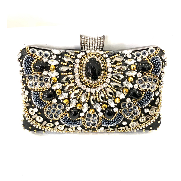 bolso clutch azabache